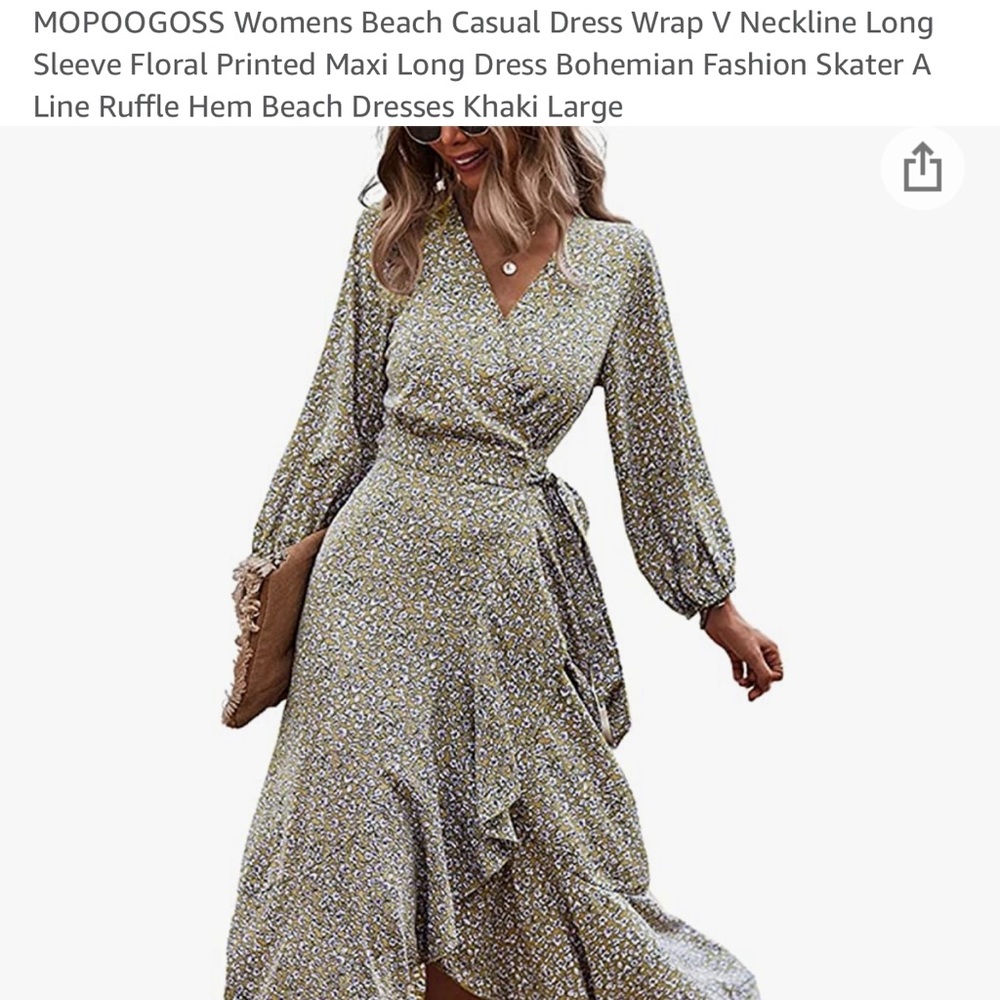 NWT Sexy A-line Mopopgoos Maxi Dress Large